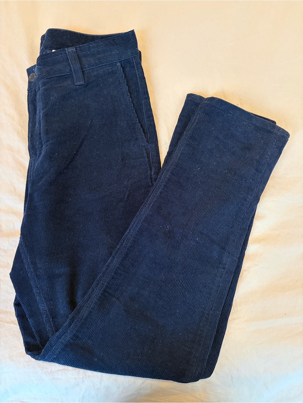 Nudie Jeans Easy Alvin Corduroy Pants Blue Waist 31 Length 32